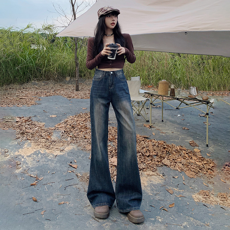 All-match long pants flare pants for women
