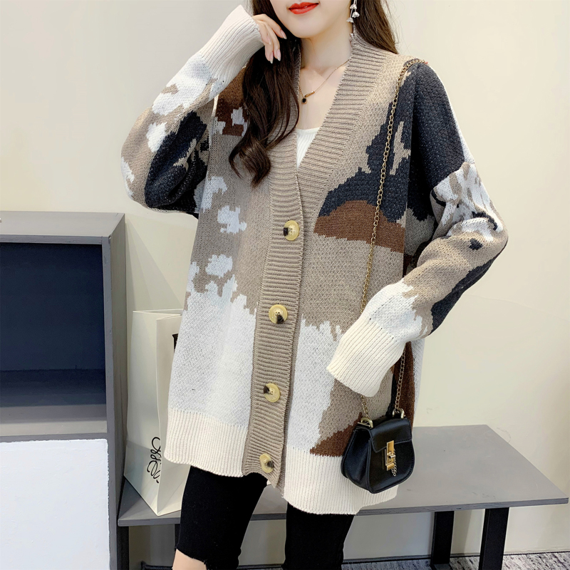 Outside the ride loose cardigan lazy coat for women