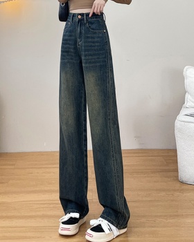 High waist wide leg pants jeans for women