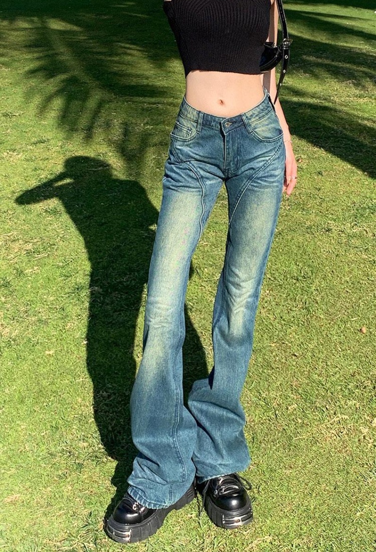 Slim flare pants autumn jeans for women