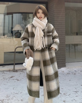 Retro all-match woolen coat unique coat for women