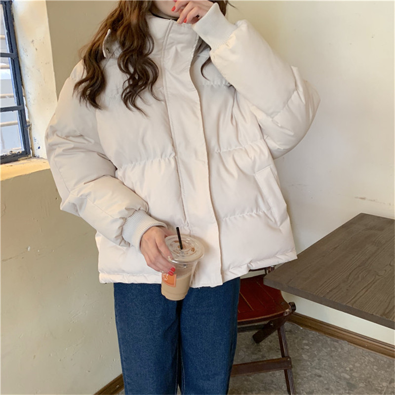 Short all-match winter coat pure thick classic cotton coat
