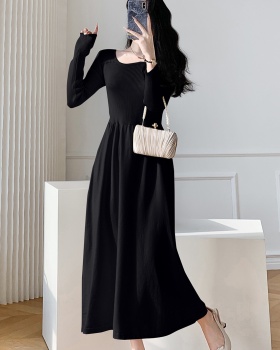Black small fellow temperament France style dress for women