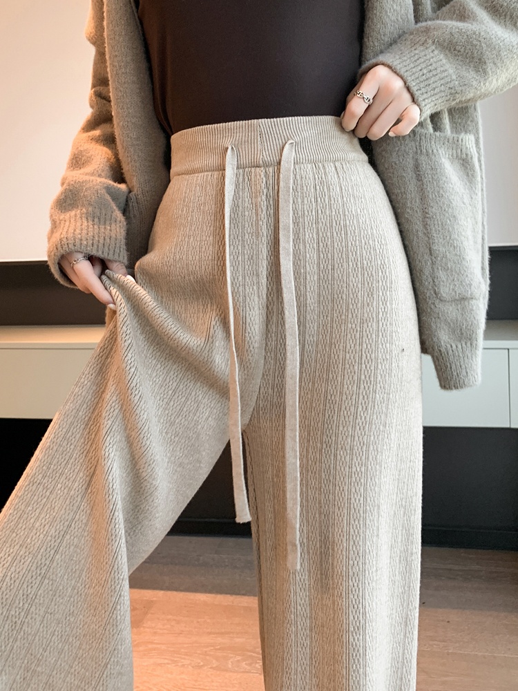 Mopping wide leg pants autumn and winter pants for women