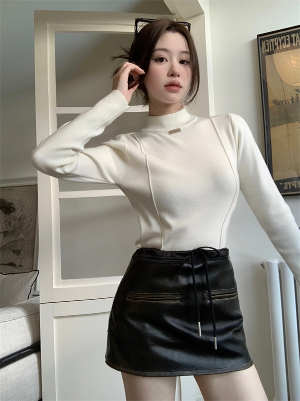 Slim autumn and winter bottoming sweater for women