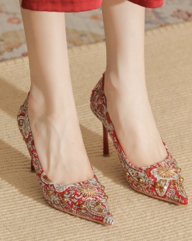 Autumn high-heeled shoes wedding shoes for women