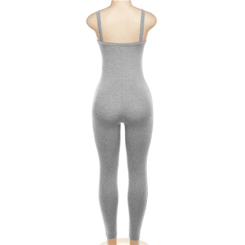 Autumn fashion long pants yoga sling jumpsuit for women