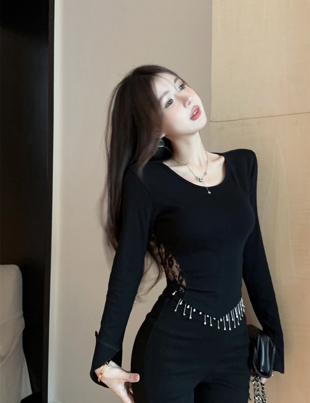 Long sleeve T-shirt spicegirl bottoming shirt for women