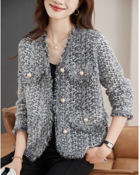 Fashion coat chanelstyle sweater for women