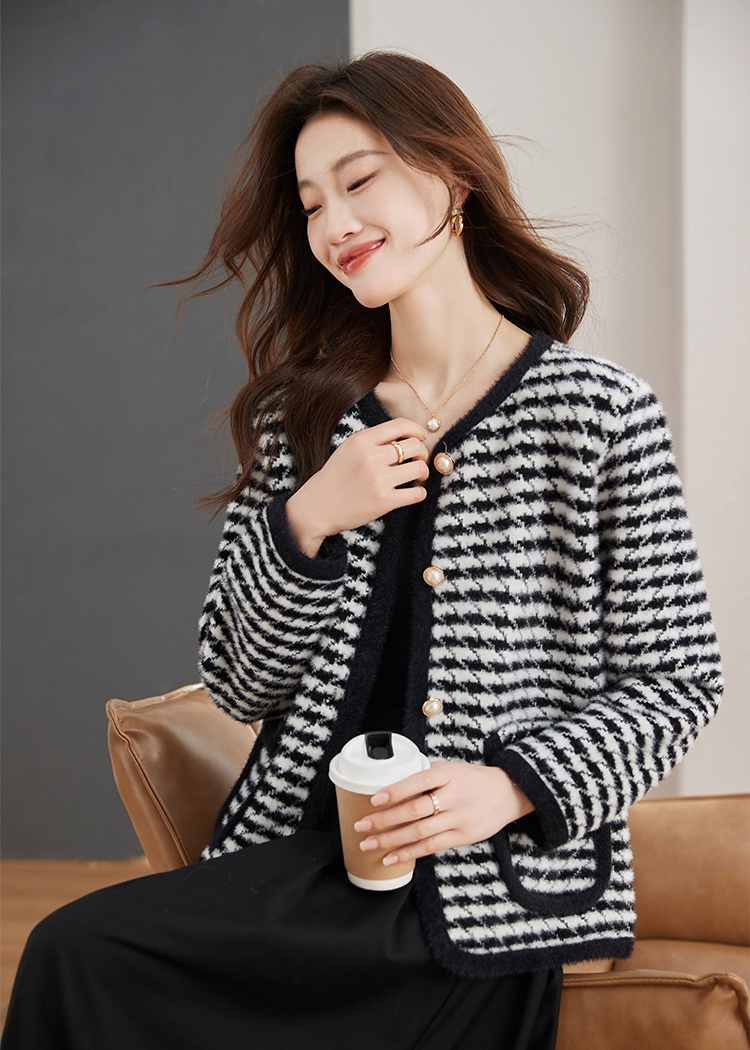 Chanelstyle cardigan tops for women