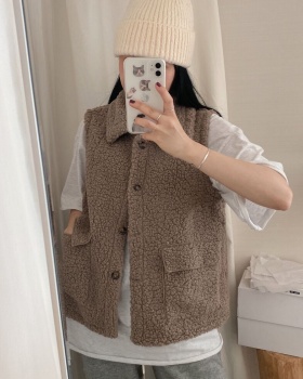 Korean style autumn and winter jacket short vest
