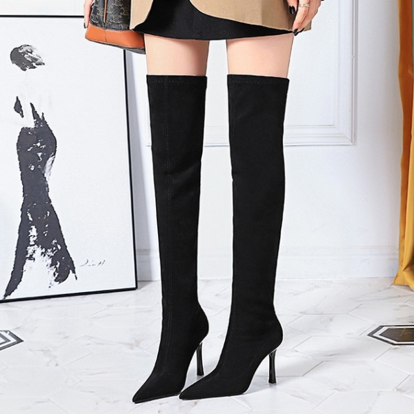 Broadcloth fashion winter European style thigh boots