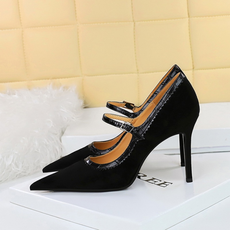 High-heeled shoes broadcloth high-heeled shoes for women