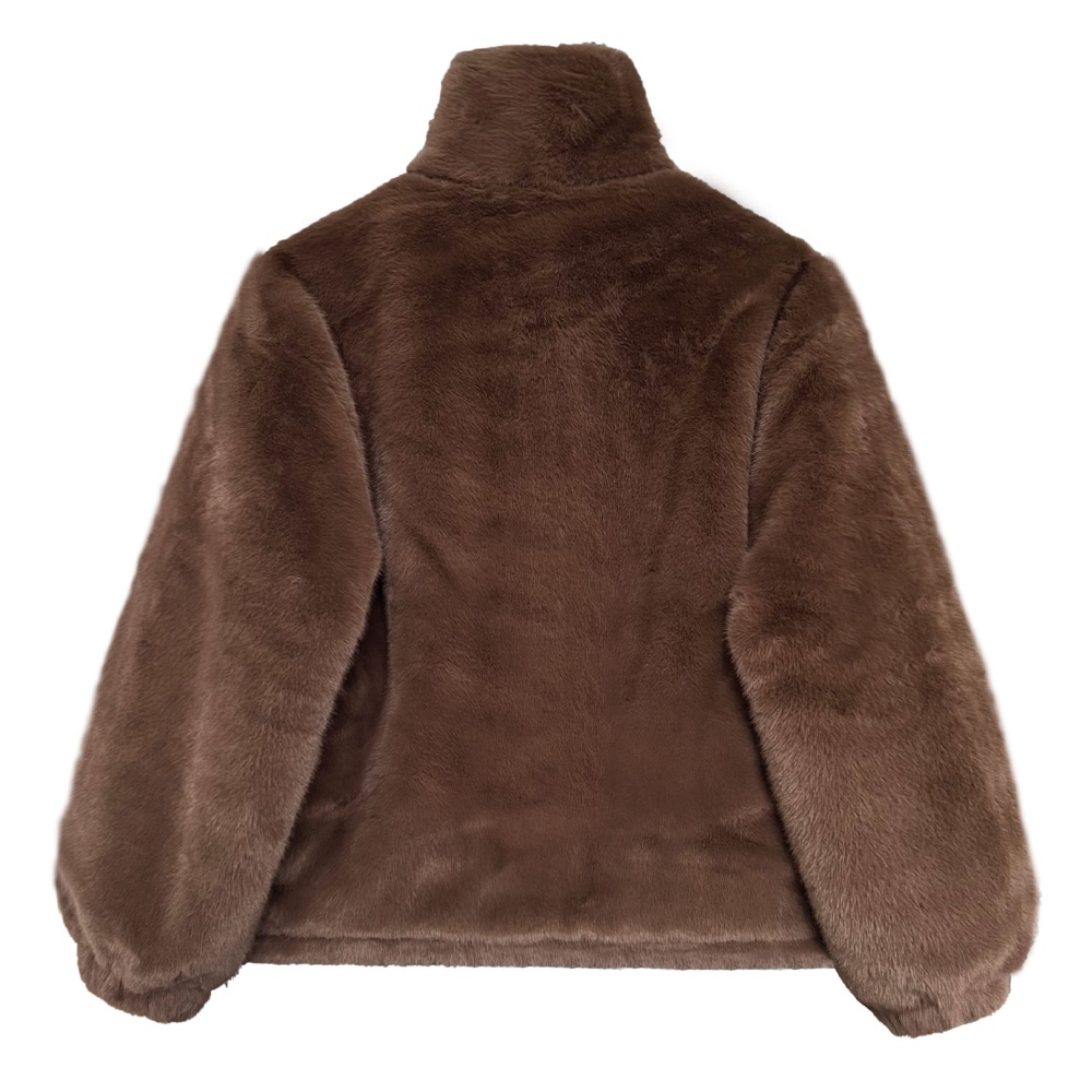 Short tops thick fur coat for women