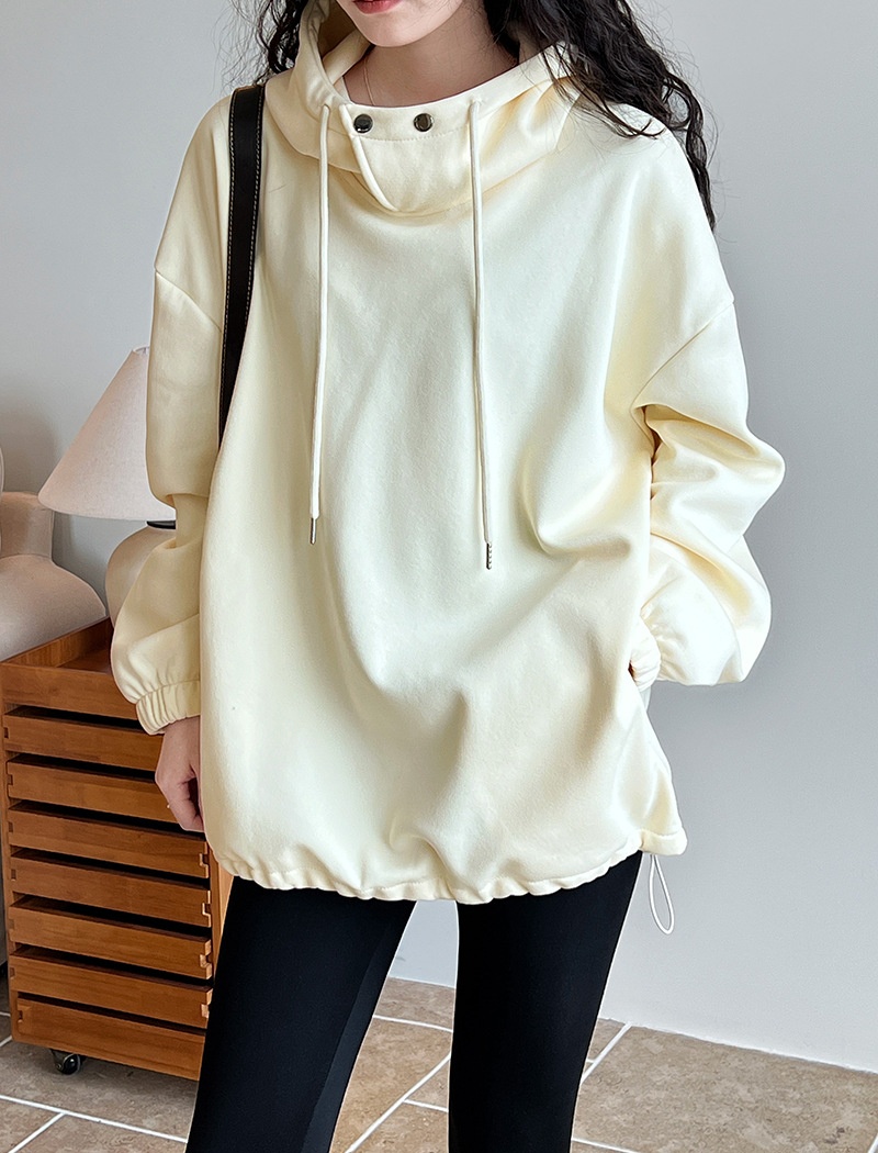 Autumn and winter retro thick tops lazy hooded hoodie