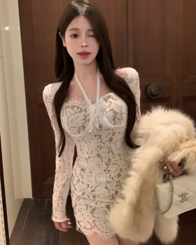 Enticement lace fashion slim sexy dress