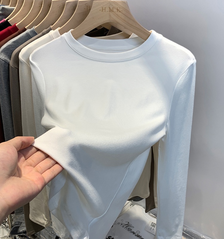 Loose bottoming shirt pure T-shirt for women