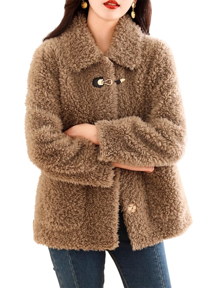 Elmo winter fur coat short coat