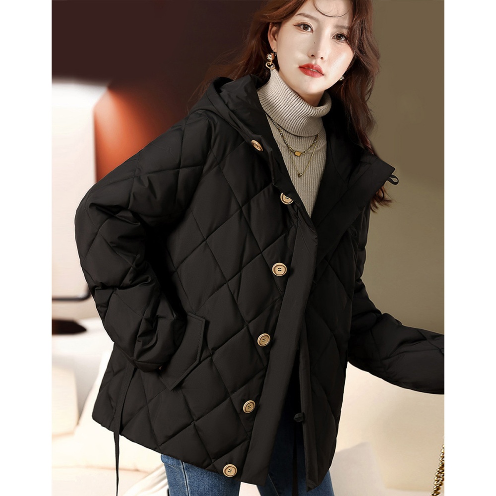 Winter thermal simple coat thick clip cotton cotton coat