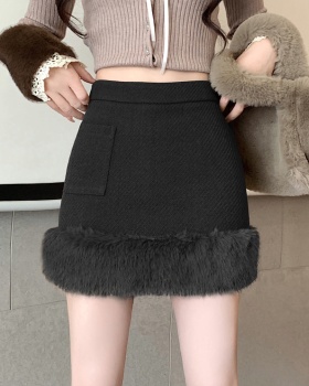 Slim elmo high waist package hip short skirt