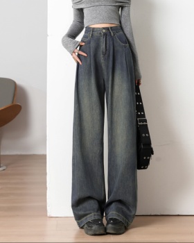 Drape loose high waist supersoft fold lengthen long pants