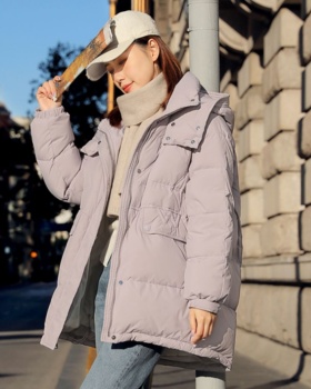 Thick white bread clothing long winter down coat