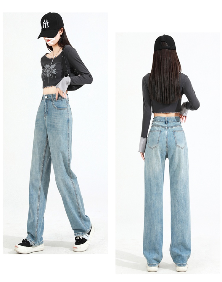 All-match mopping pants drape jeans for women