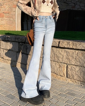 Spicegirl light-blue high waist pants for women
