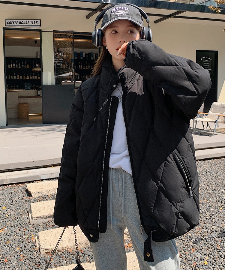 Korean style coat American style cotton coat for women