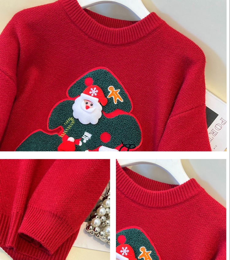 Lazy round neck thick autumn and winter christmas sweater