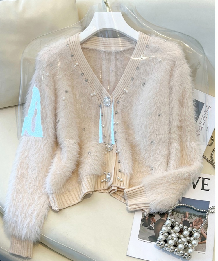 Loose thick cardigan autumn and winter sweater for women