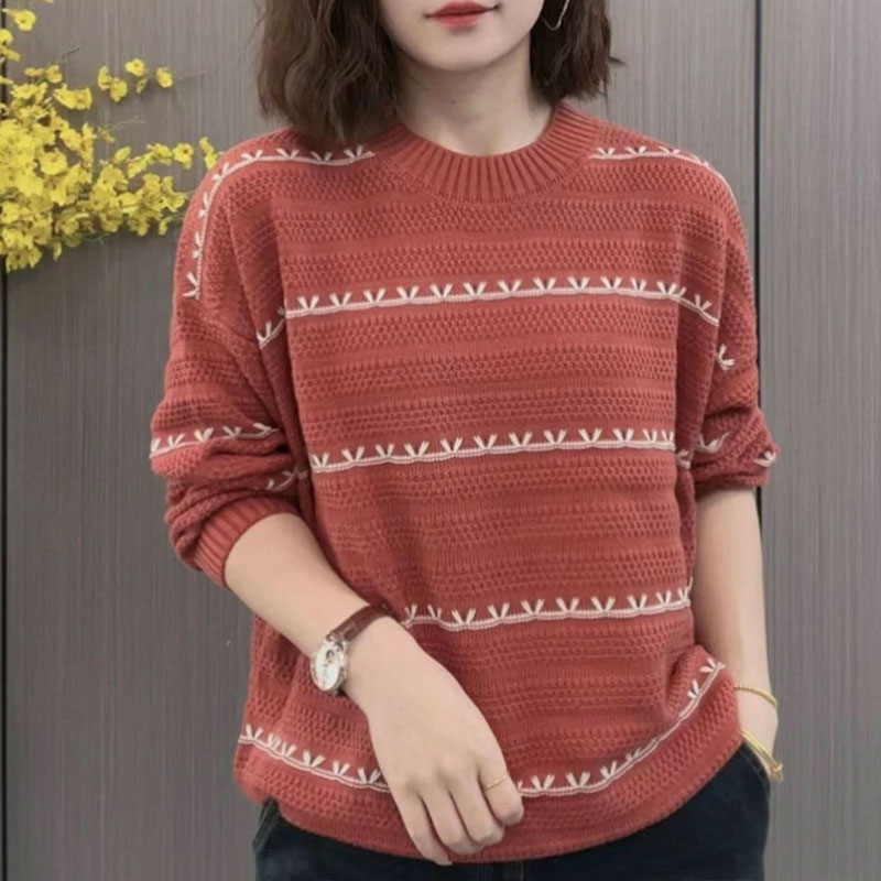 Thick tops Western style sweater for women