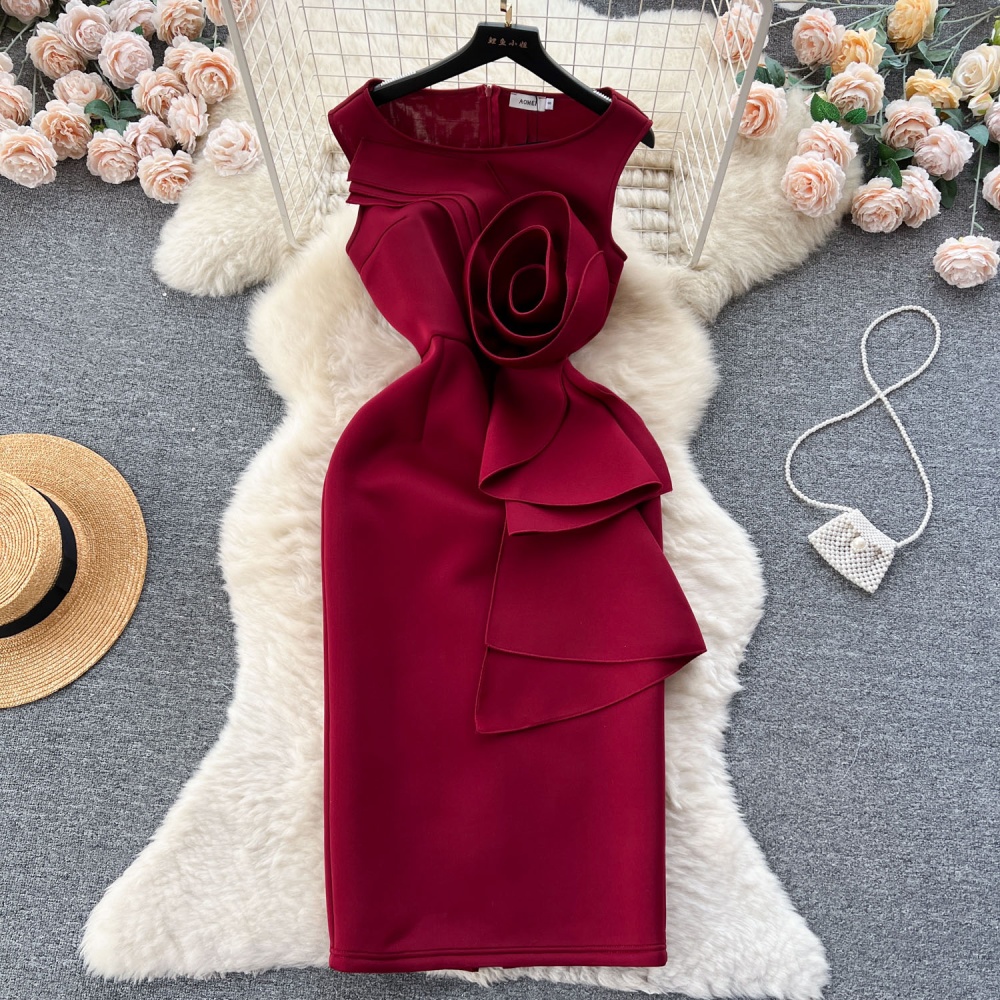 Colors sleeveless formal dress fashion dress for women