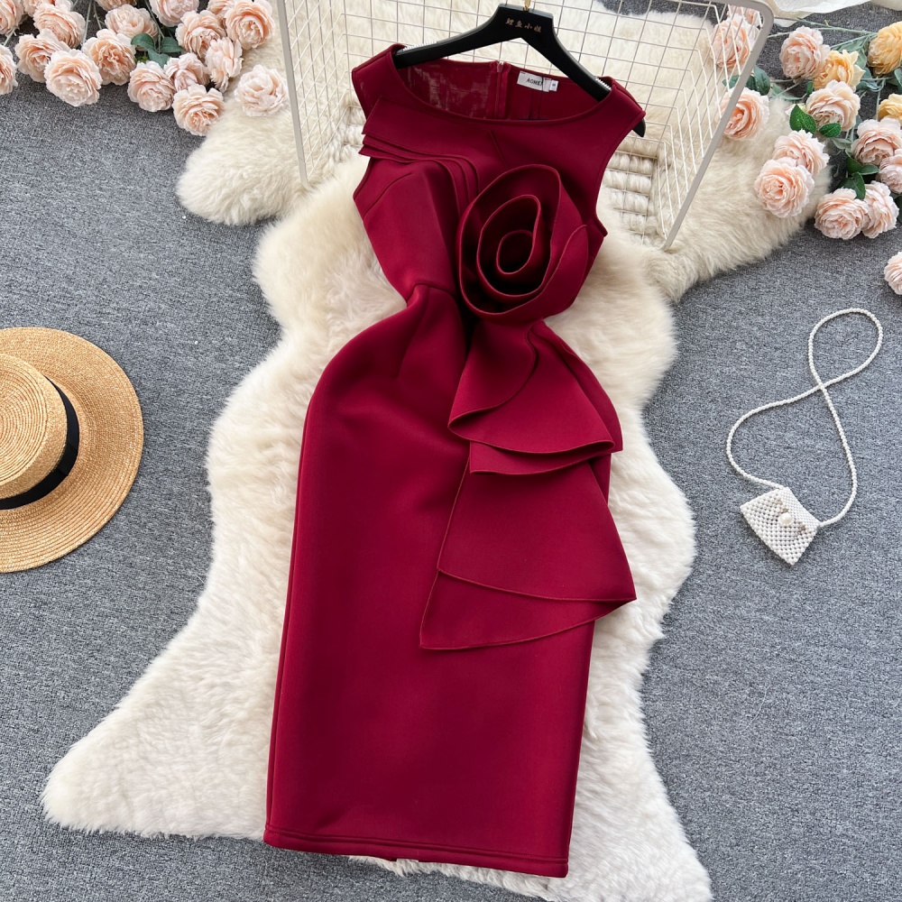 Colors sleeveless formal dress fashion dress for women