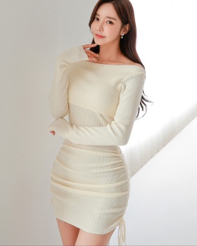 Spring and autumn dress sexy T-back for women