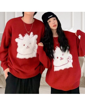 Autumn and winter lazy sweater Korean style couple clothes