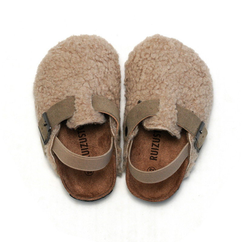 Autumn and winter cork slippers thermal sandals