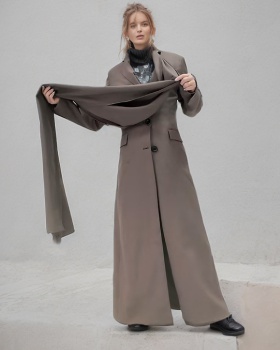 Long slim scarves winter street coat
