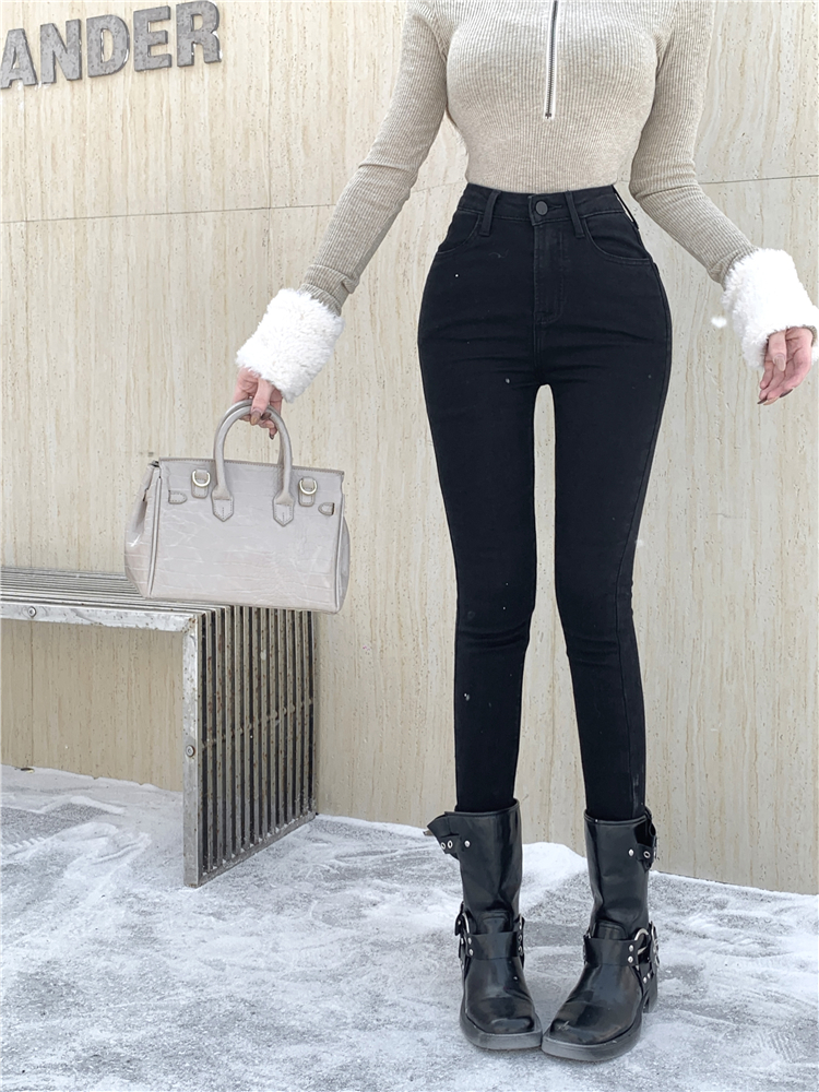 Tight autumn and winter jeans slim pencil pants