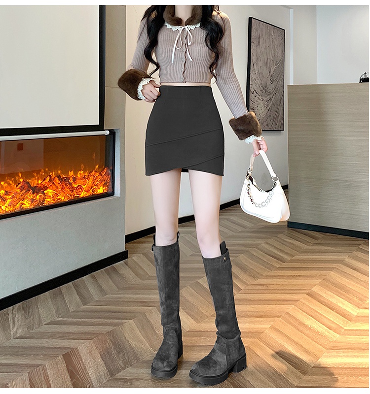 American style A-line short skirt autumn and winter skirt