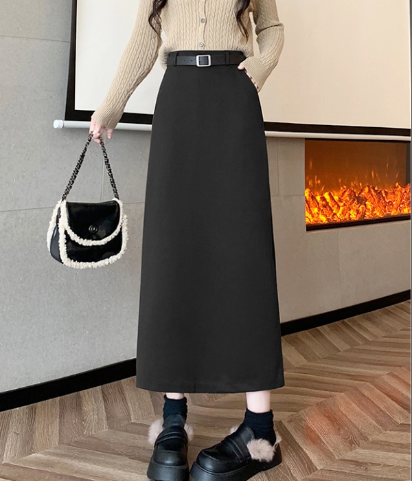 Small fellow high waist skirt drape long skirt for women