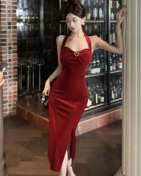 France style sexy formal dress ladies sling dress