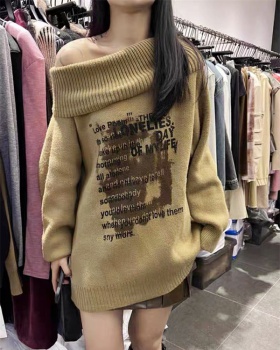 Autumn and winter Korean style long sweater for women