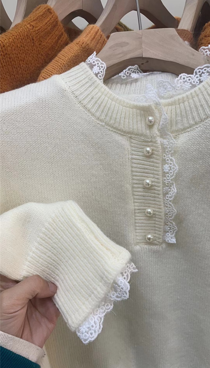 Retro Western style wool sweater for women