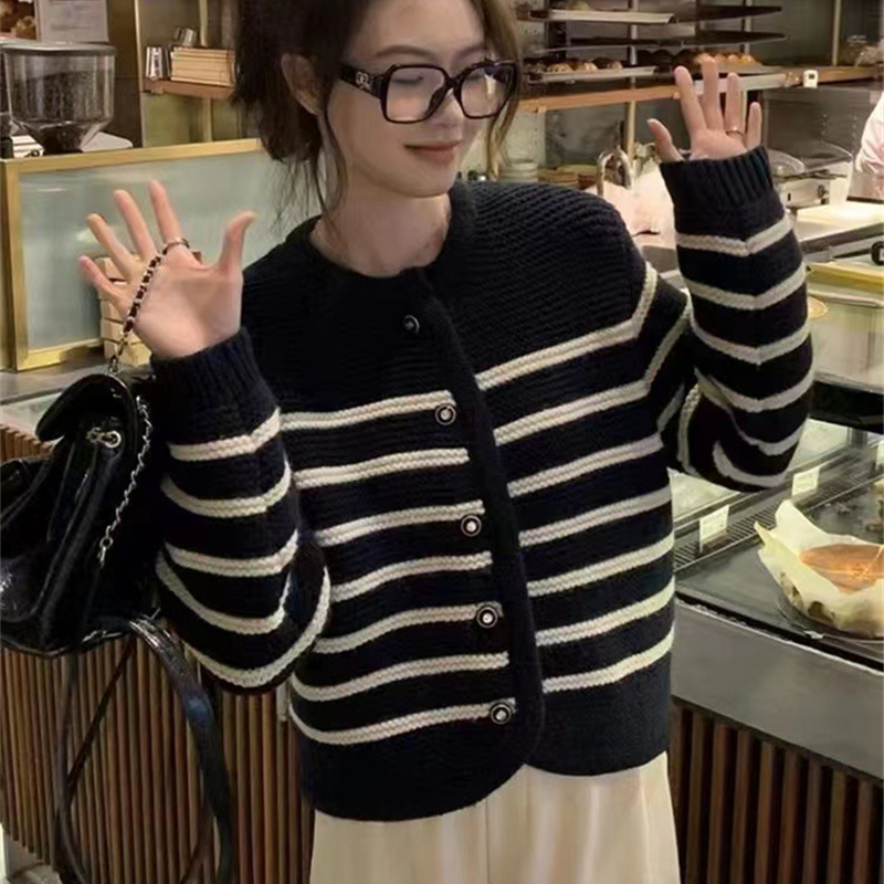 Korean style thick needle cardigan knitted sweater