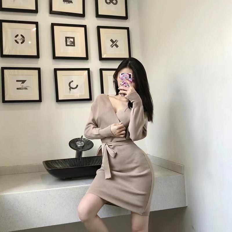 Tight spring and summer autumn sexy package hip dress