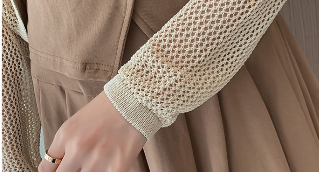 Long sleeve knitted short skirt autumn tops 3pcs set