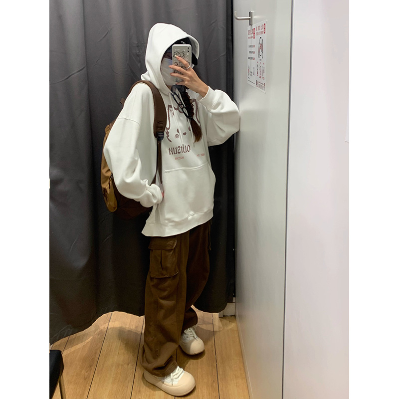 Hooded autumn and winter hoodie for women