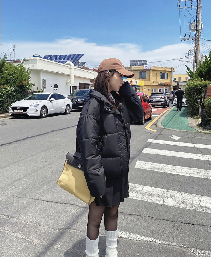 Loose Korean style cotton coat short bread clothing for women