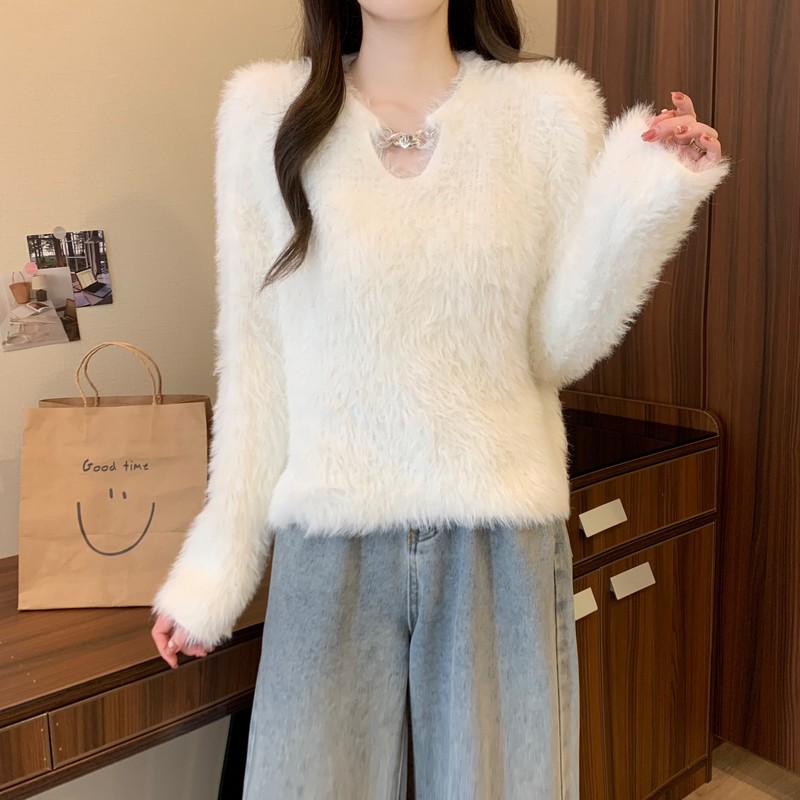 All-match chain Korean style sweater